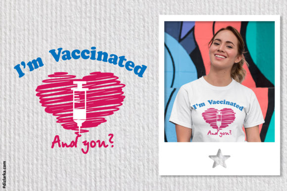 Download I Am Vaccinated, Covid, Virus Cut File - Virus Collection