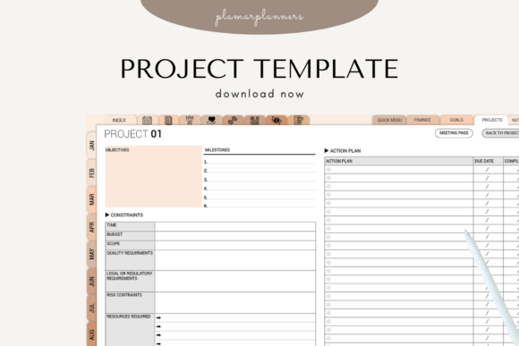Download Project Planner – Printable &amp; Digital - Project Collection