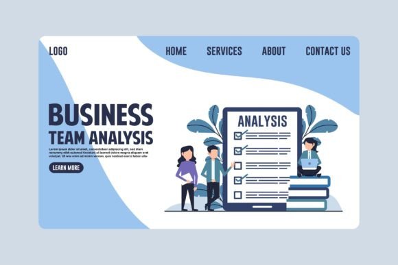Download Business Team Analysis Landing Page - Team Collection