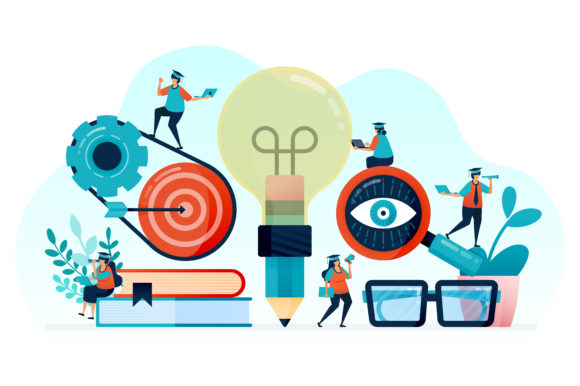 Download Illustration of Student Learning Idea - Learning Collection