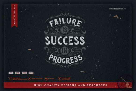 Download T-shirt - Failure is Success in Progress - Success Collection