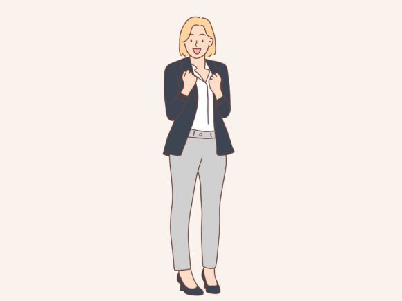 Download Business Woman with Success Gesture - Success Collection