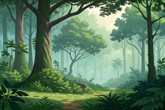 Download Creative Background with Forest - Background Collection