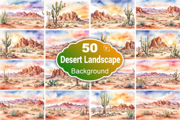 Download Watercolor Desert Background - Background Collection