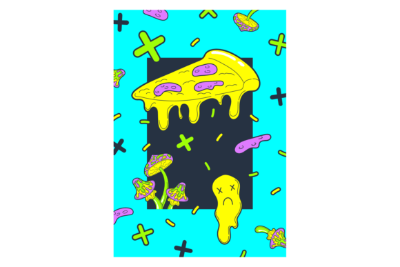 Download Psychedelic Poster in Retro Hippie Style - Retro Collection