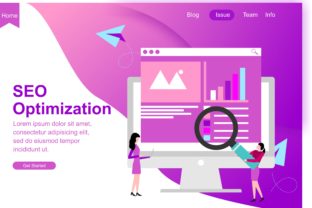 Download Web Page Design for SEO, Teamwork and Business Strategy. Modern Website Vector Illustration - Team Collection