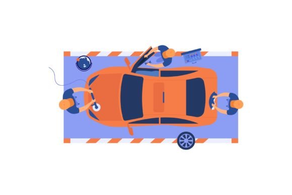 Download Automobile Service Team Working on Car, - Team Collection
