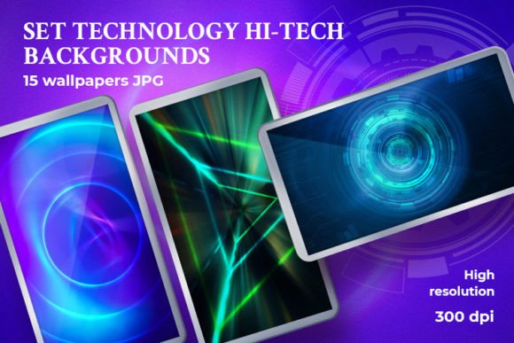 Download Set Technology Hi-Tech Backgrounds - Background Collection