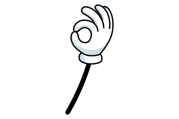 Download Ok Gesture. Retro Animation Style Comic - Retro Collection